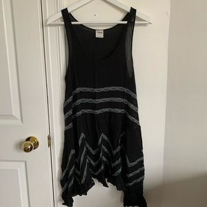 Free People voile and lace trapeze slip dress